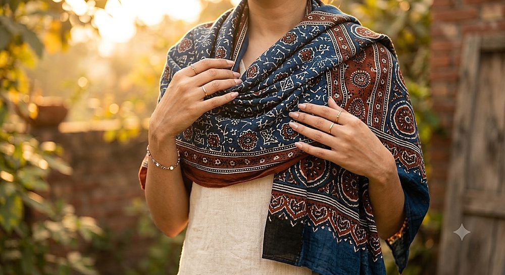 Ajrak Heritage Scarf Bundle — photo 1