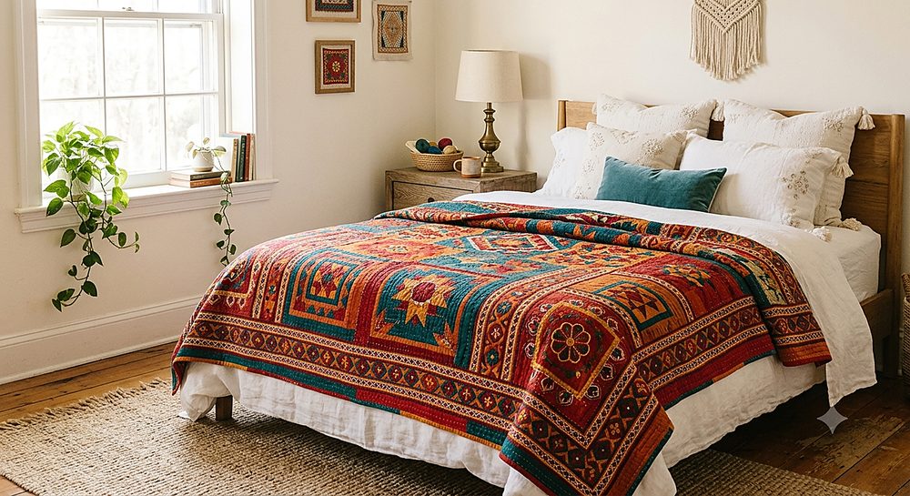 Sindhi Ralli Patchwork Quilt — photo 1