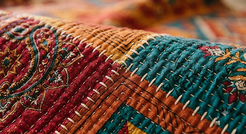 Sindhi Ralli Patchwork Quilt — photo 6