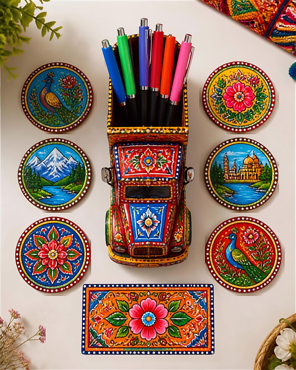 Pakistani Truck Art Desk Gift Set — photo 2