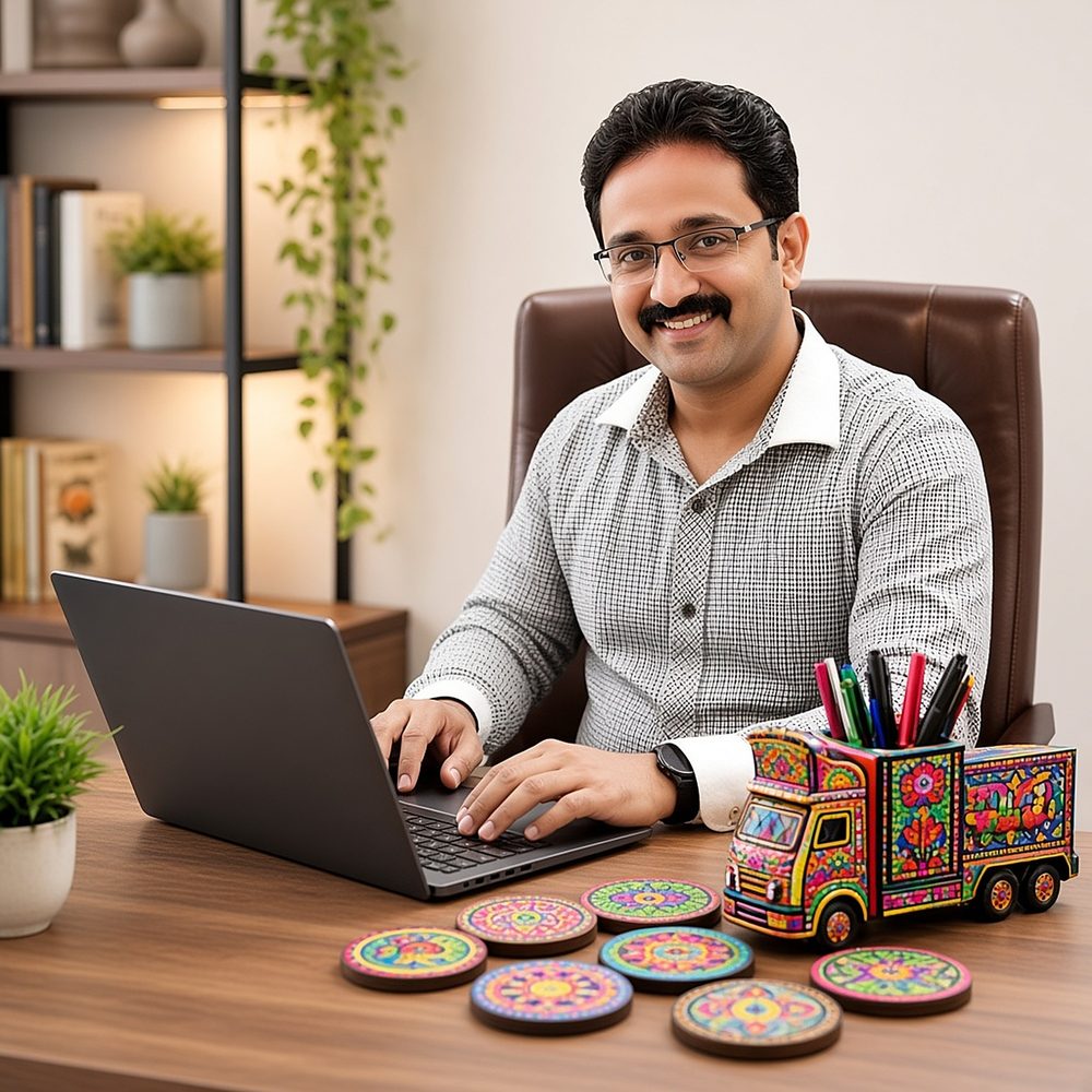 Pakistani Truck Art Desk Gift Set — photo 5