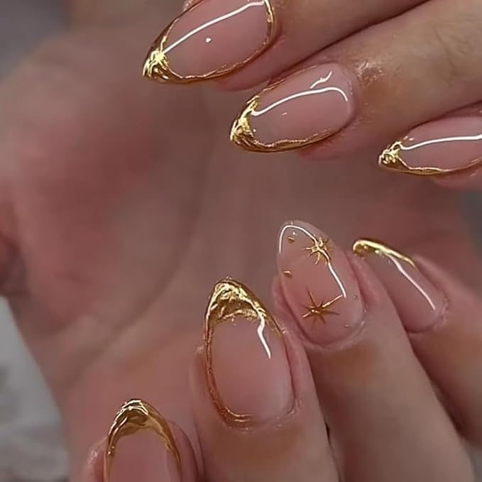 10PCS Diamond French Press-On Nails view 2